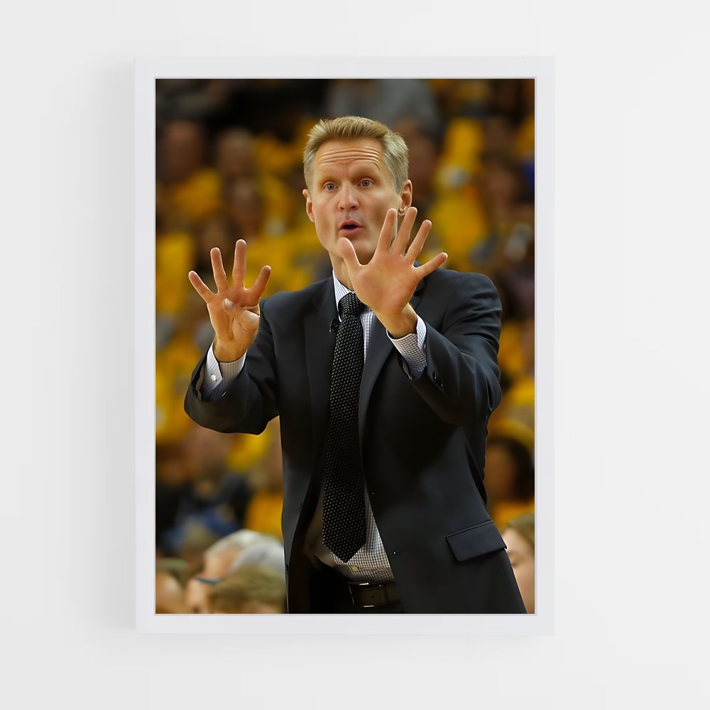 Poster Coach en Action – affiche Basketball (vue 3)